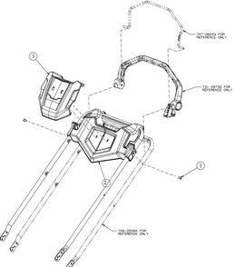 Handle Console Diagram and Parts List for SC500EZ (12ACC6S6756)(2016) Cub Cadet Lawn Mower